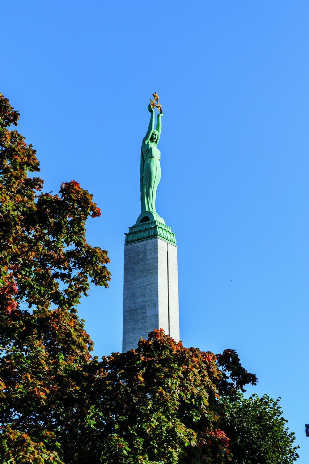 The Freedom Monument in Riga