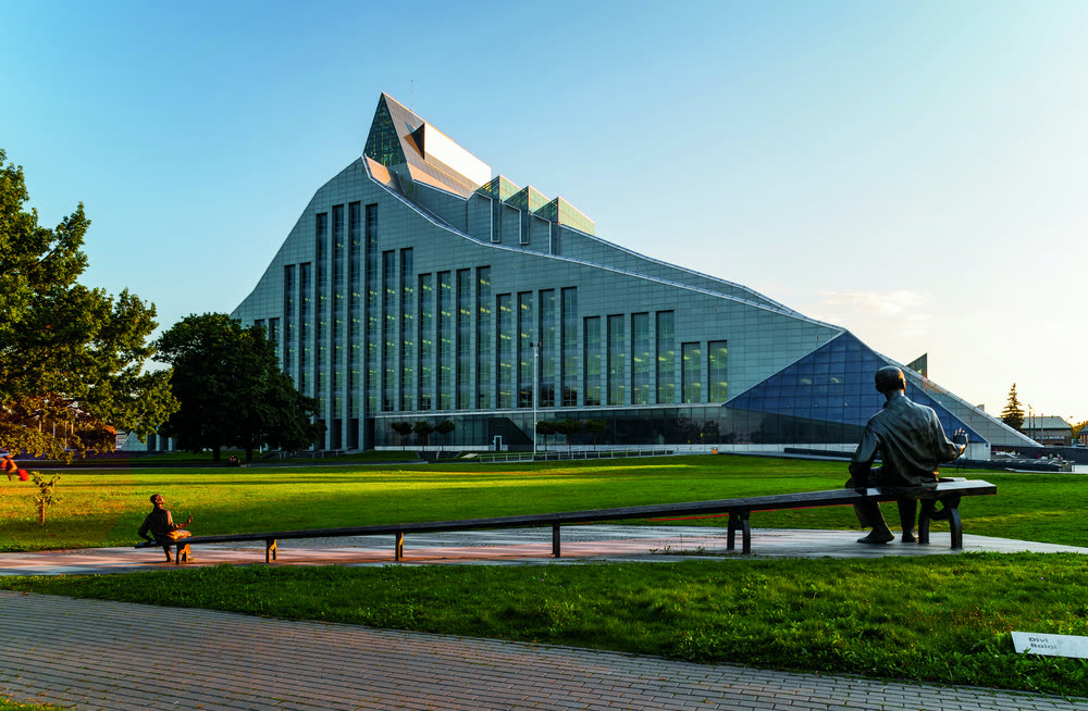 The National Library of Latvia, known as the Castle of Light